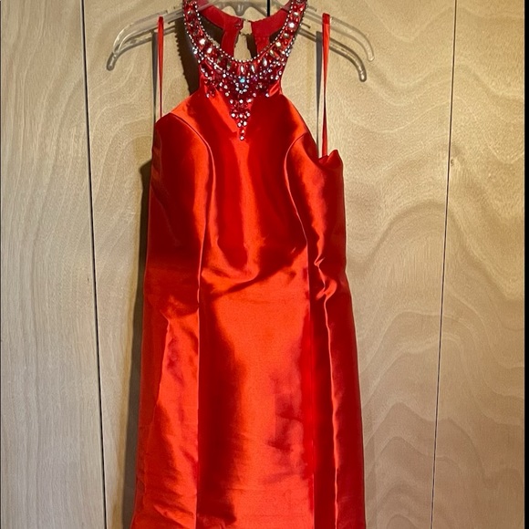 Mermaid Ruffles Halter Sleeveless Sweep/Brush Train Dresses - Picture 3 of 3